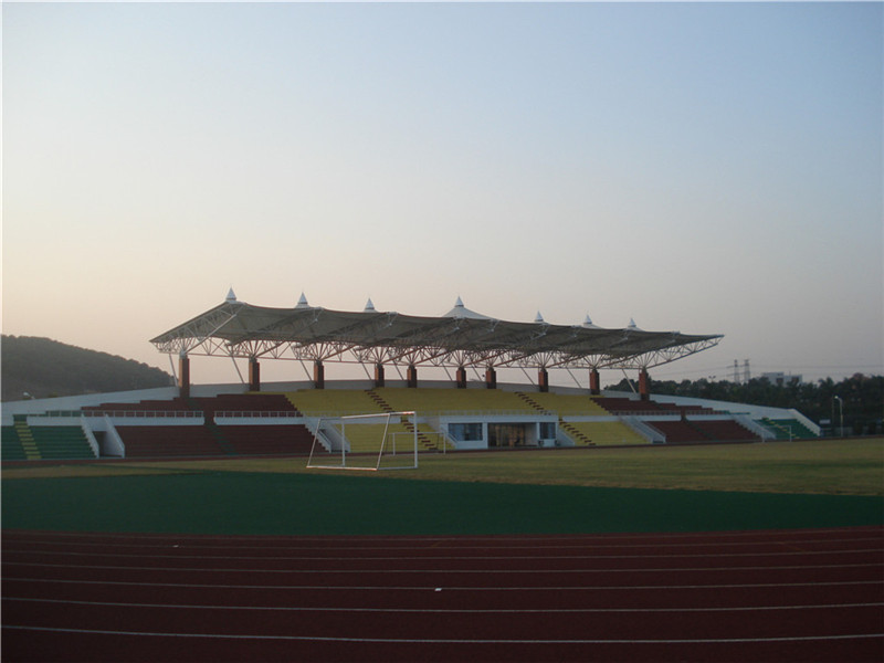 深圳宝安西乡体育公园体育场膜结构看台工程案例